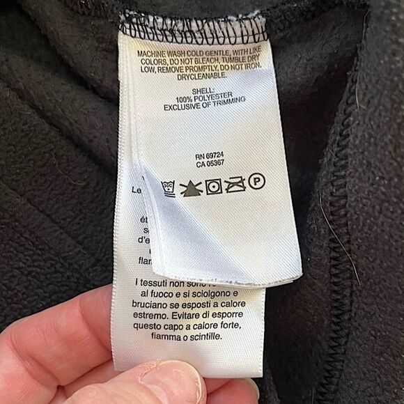 Columbia Fleece Full Zip Jacket Black Size M (10/12) - Picture 3 of 10